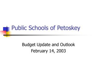 Public Schools of Petoskey