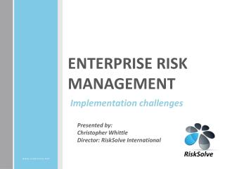 ENTERPRISE RISK MANAGEMENT