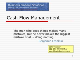 Cash Flow Management