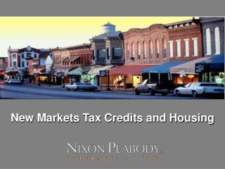 New Markets Tax Credits and Housing