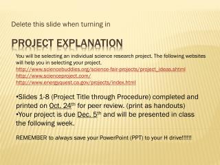 Project explanation