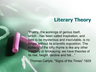 Literary Theory