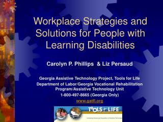 Workplace Strategies and Solutions for People with Learning Disabilities