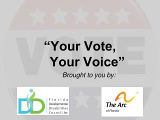 “Your Vote, Your Voice”