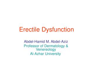 Erectile Dysfunction