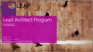 Lead Architect Program