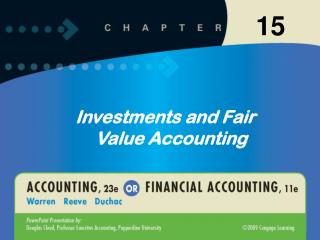 Investments and Fair Value Accounting