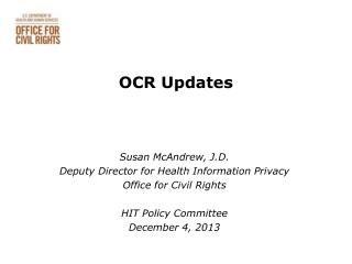 OCR Updates