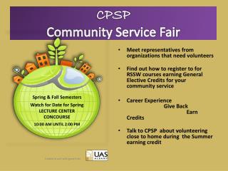 CPSP Community Service Fair
