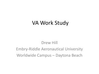 VA Work Study