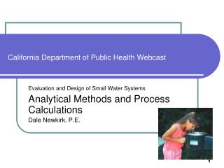 California Department of Public Health Webcast