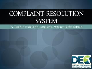 Complaint-Resolution system