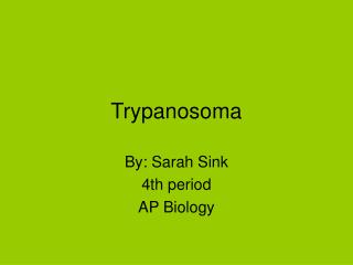 Trypanosoma