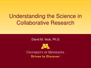 Understanding the Science in Collaborative Research