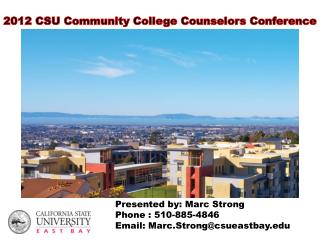 2012 CSU Community College Counselors Conference