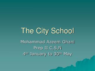 The City School