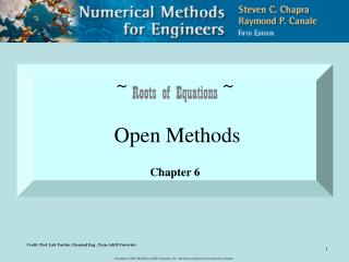 ~ Roots of Equations ~ Open Methods Chapter 6