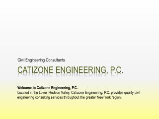 Catizone engineering, p.c.