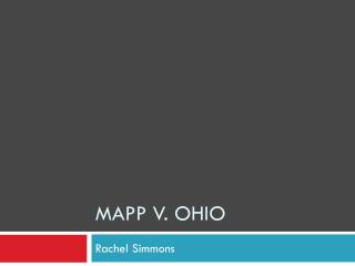 Mapp v. Ohio