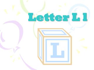 Letter L l