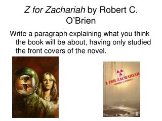 Z for Zachariah by Robert C. O’Brien