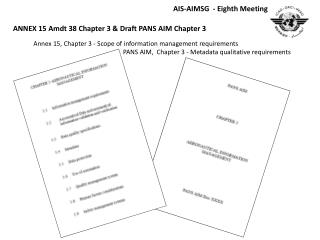 Annex 15, Chapter 3 - Scope of information management requirements