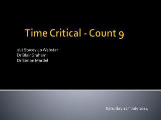 Time Critical - Count 9