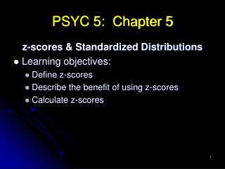 PSYC 5: Chapter 5