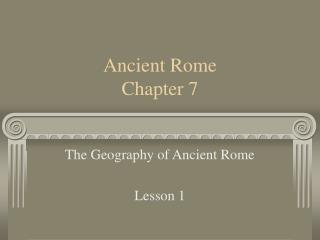 Ancient Rome Chapter 7