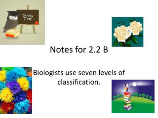 Notes for 2.2 B