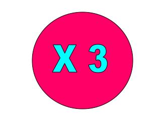 X 3