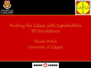 Probing the Galaxy with Superbubbles 3D Simulations
