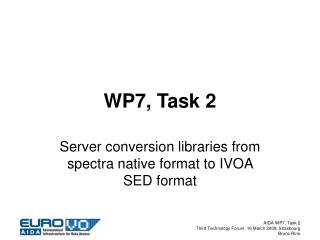 WP7, Task 2