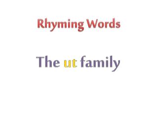 Rhyming Words