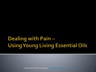 Dealing with Pain – Using Young Living Essential Oils