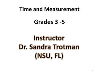 Time and Measurement