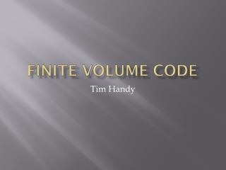 Finite Volume Code