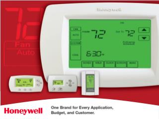 Why Honeywell? No 1 Choice of home owners Easy to use Built to last