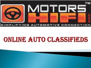 Online Auto Classifieds