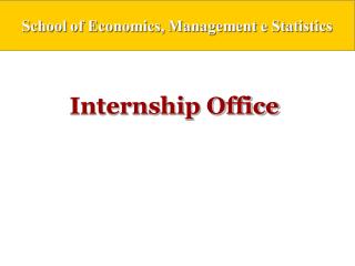 Internship Office