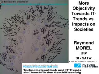 More Objectivity Towards IT-Trends vs. Impacts on Societies Raymond MOREL IFIP SI - SATW