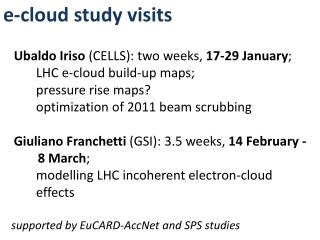 e-cloud study visits