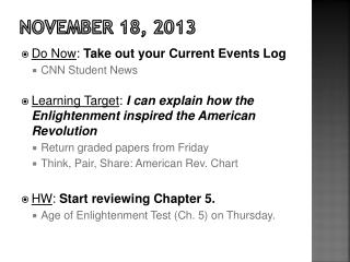 November 18, 2013