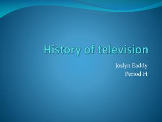 History of television