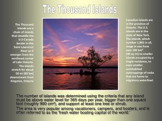 The Thousand Islands