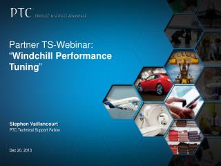 Partner TS-Webinar: “ Windchill Performance Tuning ”