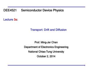 Prof. Ming-Jer Chen Department of Electronics Engineering National Chiao-Tung University