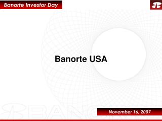 Banorte Investor Day