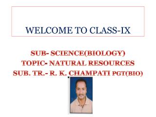 WELCOME TO CLASS-IX