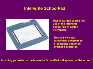 Interwrite SchoolPad